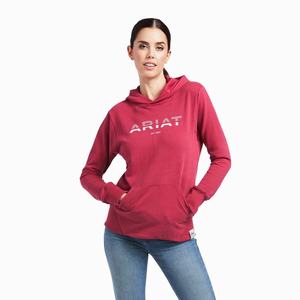 Ariat 3D Logo 2.0 Hoodie Dam Röda | 679-TPJDLF