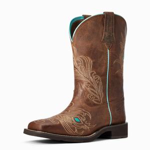 Ariat Bright Eyes II Western Stövlar Dam Bruna | 103-OQCLTM