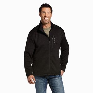 Ariat Caldwell Full Zip Hoodie Herr Grå | 714-QKVRLW