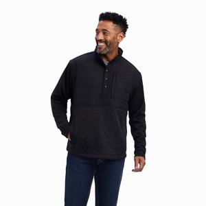 Ariat Caldwell Reinforced Snap Hoodie Herr Grå | 423-PRFKZJ