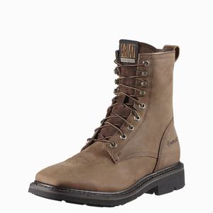 Ariat Cascade 8" Breda Square Tå Arbetskängor Herr Bruna | 637-GTRVOE