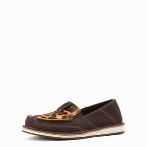 Ariat Cruiser Sneakers Dam Choklad Leopard | 732-ZSBXAT