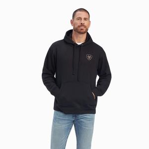 Ariat EST Block Hoodie Herr Svarta | 982-FDCKJT