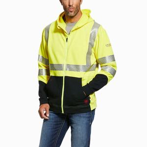 Ariat FR Hi-Vis Hoodie Herr Gula | 094-MDJPXN