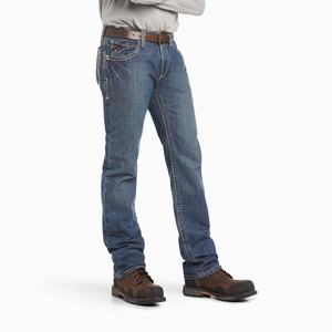 Ariat FR M4 Relaxed Boundary Cut Straight Jeans Herr Olika Färger | 760-FLBASI