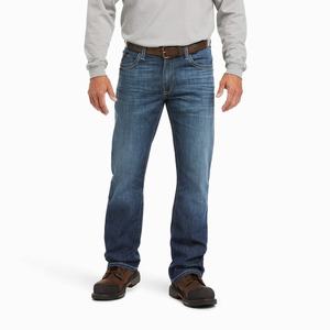 Ariat FR M4 Relaxed Stretch DuraLight Boundary Cut Straight Jeans Herr Olika Färger | 601-GYZKUI