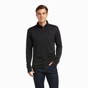 Ariat Gridwork 1/4 Zip Ridbyxor Herr Svarta | 045-ACVBHI