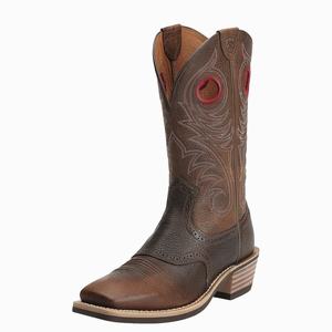 Ariat Heritage Roughstock Breda Square Tå Western Stövlar Herr Bruna | 817-TUAFHV