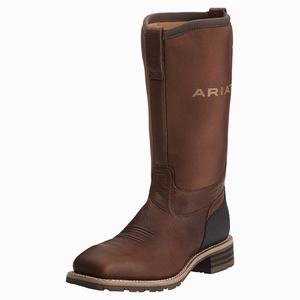 Ariat Hybrid All Weather Vattentäta Steel Tå Vattentäta Kängor Herr Bruna | 412-BNAFIU