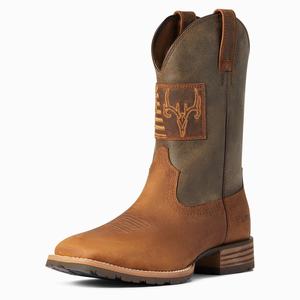 Ariat Hybrid Patriot Country Western Stövlar Herr Bruna | 307-NJSMTP