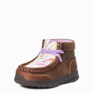 Ariat LIL' STOMPERS ADDISON Western Stövlar Barn Bruna | 053-ZERDMX