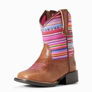 Ariat Lil' Stompers Aurora Western Stövlar Barn Bruna | 021-JYBESA