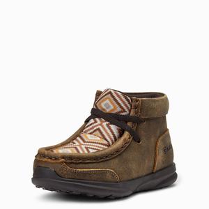 Ariat Lil' Stompers Jamie Spitfire Western Stövlar Barn Bruna | 714-NCTHBI