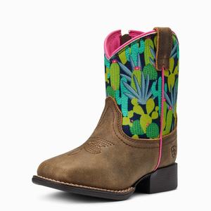 Ariat Lil' Stompers Roswell Western Stövlar Barn Bruna | 786-HXYEVI