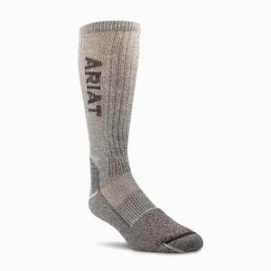 Ariat Lätta Merino Wool Blend Mid Calf Steel Tå 2 Pair Pack Strumpor Herr Bruna | 903-JVTMLB