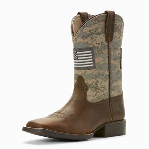 Ariat Patriot Western Stövlar Barn Bruna | 245-ZYOIPV