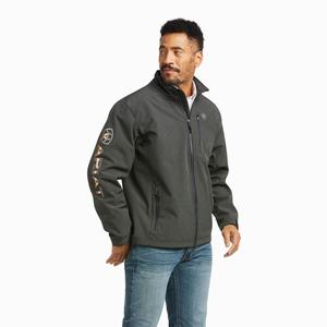 Ariat Pendleton Logo 2.0 Softshell Jacka Herr Grå | 046-NSGFAJ