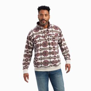 Ariat Printed Overdyed Washed Hoodie Herr Olika Färger | 495-AMRJGL