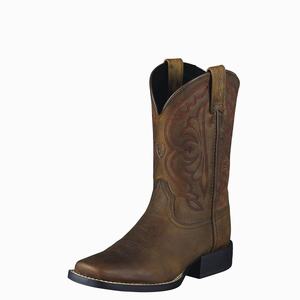 Ariat Quickdraw Western Stövlar Barn Bruna | 295-NCQOLE