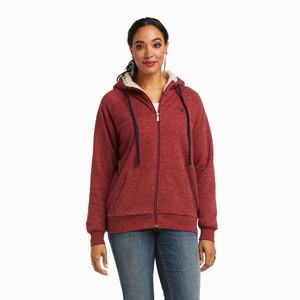 Ariat REAL Sherpa Full Zip Hoodie Dam Olika Färger | 602-PUBMNL