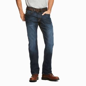 Ariat Rebar M4 Low Rise DuraStretch Edge Cut Straight Jeans Herr Olika Färger | 672-RXVZLY