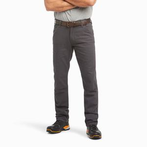 Ariat Rebar M4 Low Rise DuraStretch Made Tough Double Front Byxor Herr Grå | 210-TNZHFR