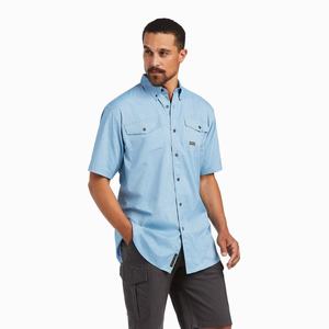 Ariat Rebar Made Tough VentTEK DuraStretch Short Sleeve Herr Olika Färger | 068-YBUDOL