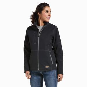 Ariat Rebar Stretch Canvas Softshell Jacka Dam Svarta | 150-ODWMZK