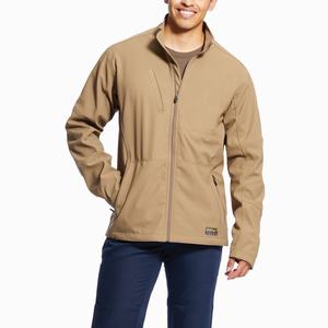 Ariat Rebar Stretch Canvas Softshell Jacka Herr Khaki | 679-TFNUPJ