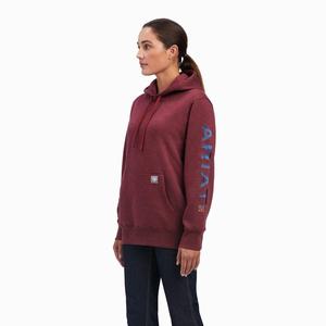 Ariat Rebar Tryck Hoodie Dam Marinblå | 197-CHAMYE