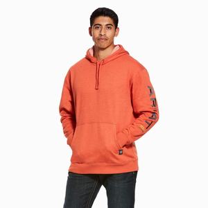 Ariat Rebar Tryck Hoodie Herr Olika Färger | 149-IQBXML