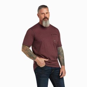 Ariat Rebar Workman Logo Short Sleeve Herr Olika Färger | 502-IPFTWK