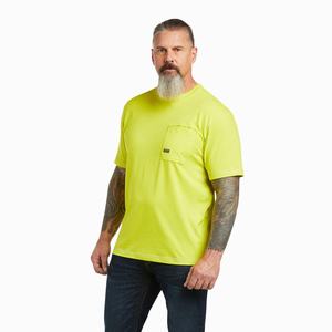 Ariat Rebar Workman Logo Short Sleeve Herr Olika Färger | 809-QOKLNM