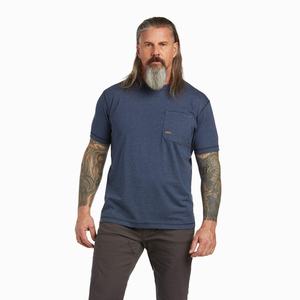 Ariat Rebar Workman Short Sleeve Herr Olika Färger | 839-KQANVJ