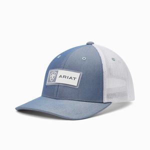 Ariat Rectangle Logo Patch Hatt Herr Ljusblå | 719-HUGQYF