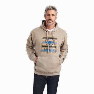 Ariat Serape Block Hoodie Herr Olika Färger | 730-LVDOFE