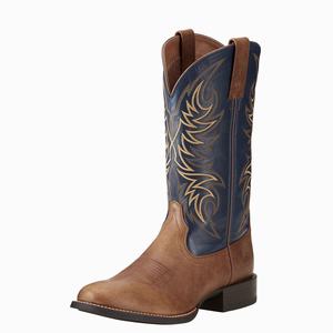 Ariat Sport Horseman Western Stövlar Herr Beige | 049-PYKDRF