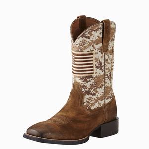 Ariat Sport Patriot Western Stövlar Herr Beige | 456-JIHGNM