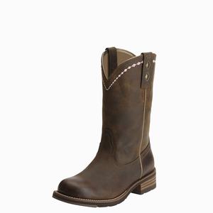 Ariat Unbridled Roper Western Stövlar Dam Bruna | 268-YIMRZQ