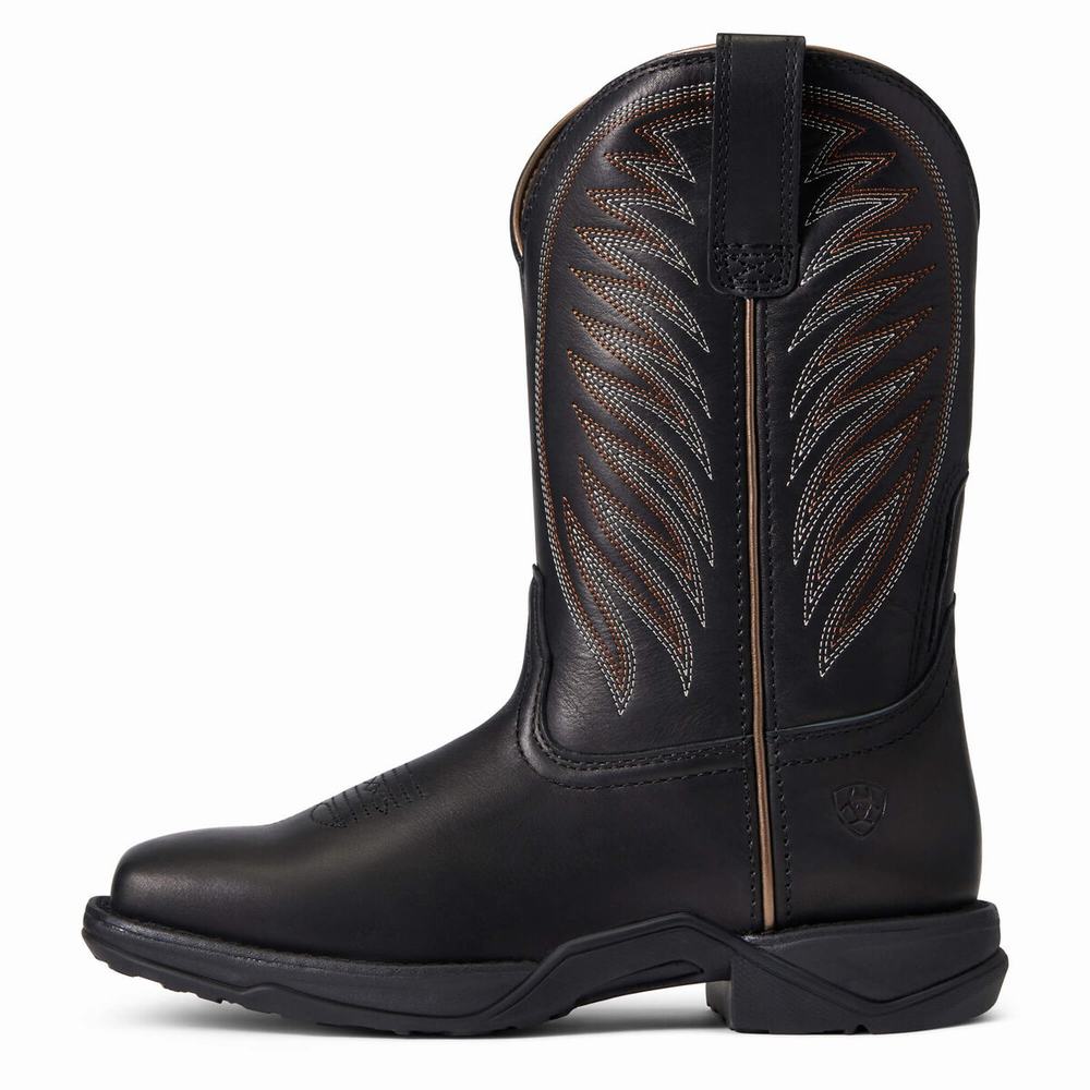 Ariat Anthem 2.0 Western Stövlar Dam Svarta | 176-TEVZPU