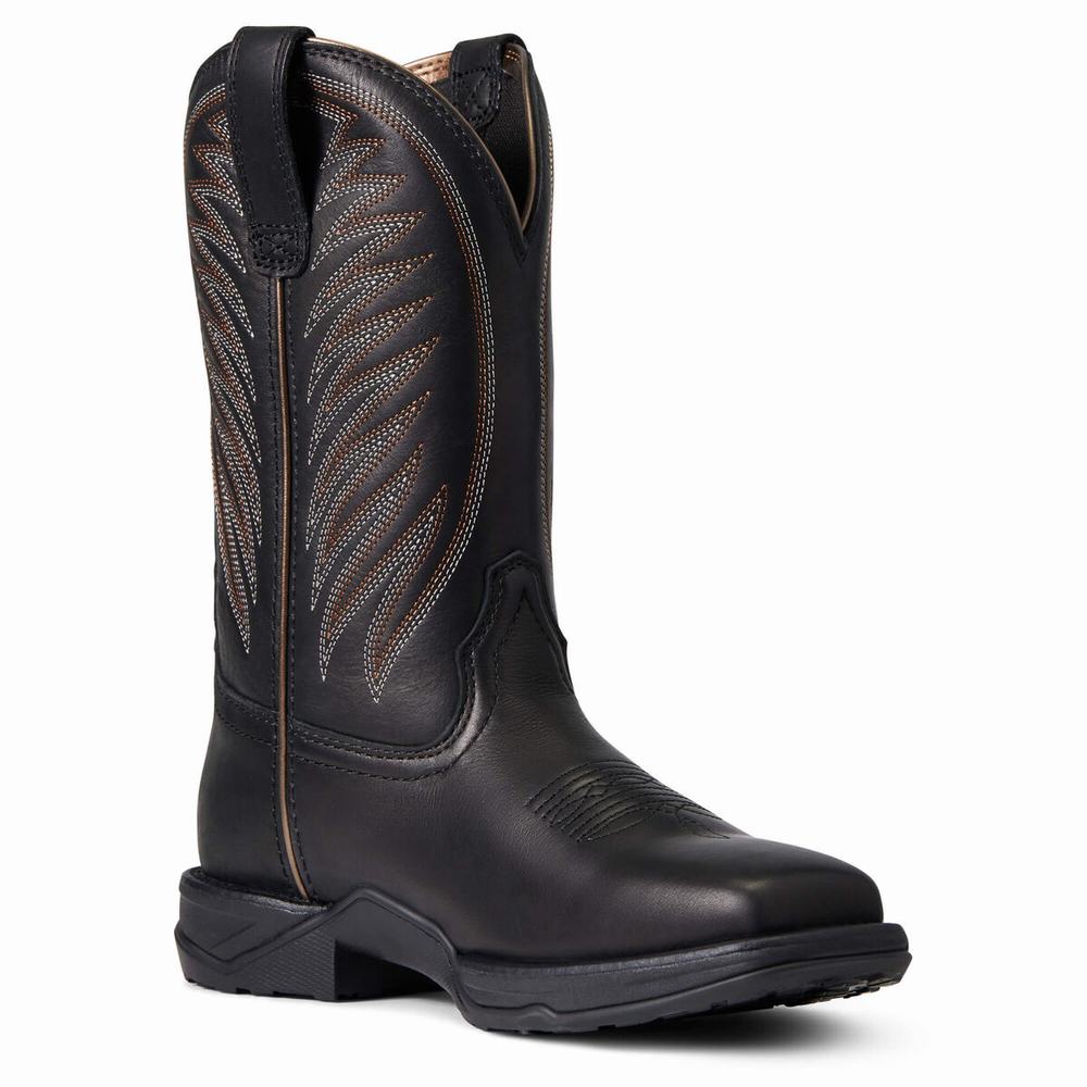 Ariat Anthem 2.0 Western Stövlar Dam Svarta | 176-TEVZPU