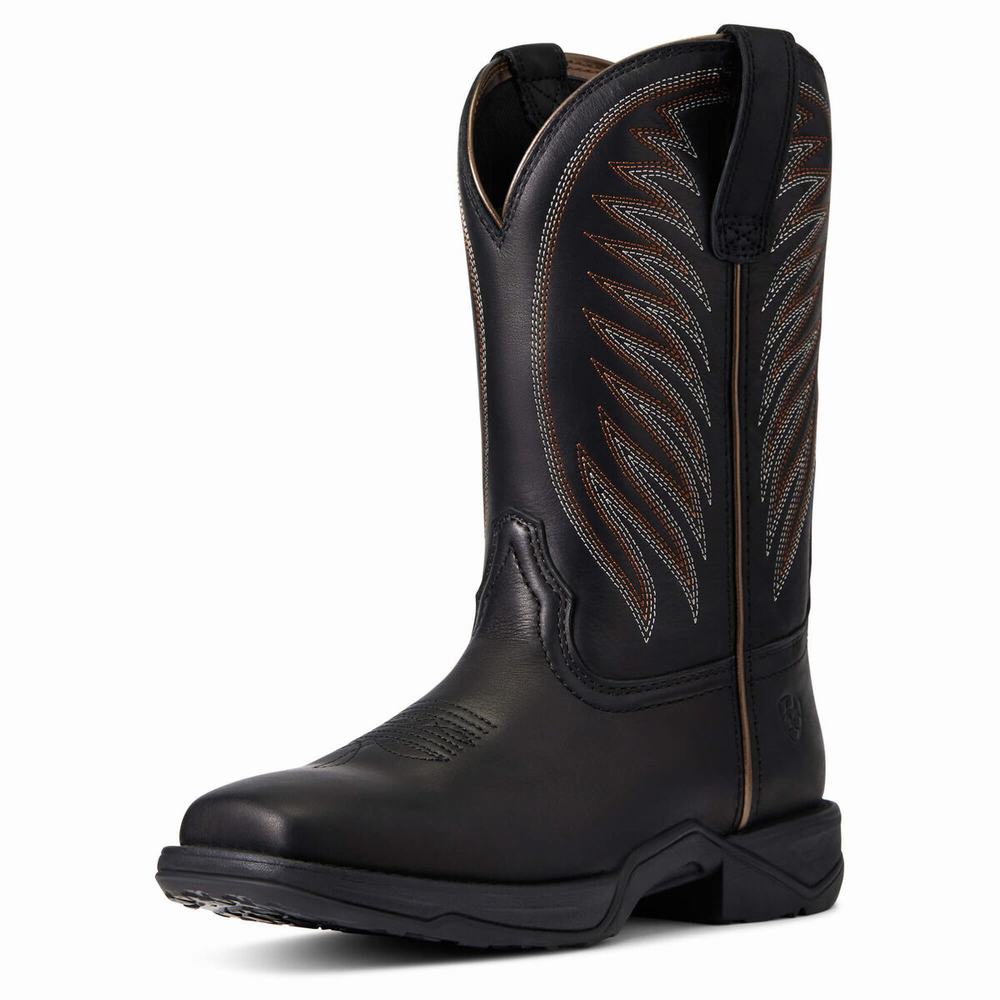 Ariat Anthem 2.0 Western Stövlar Dam Svarta | 176-TEVZPU