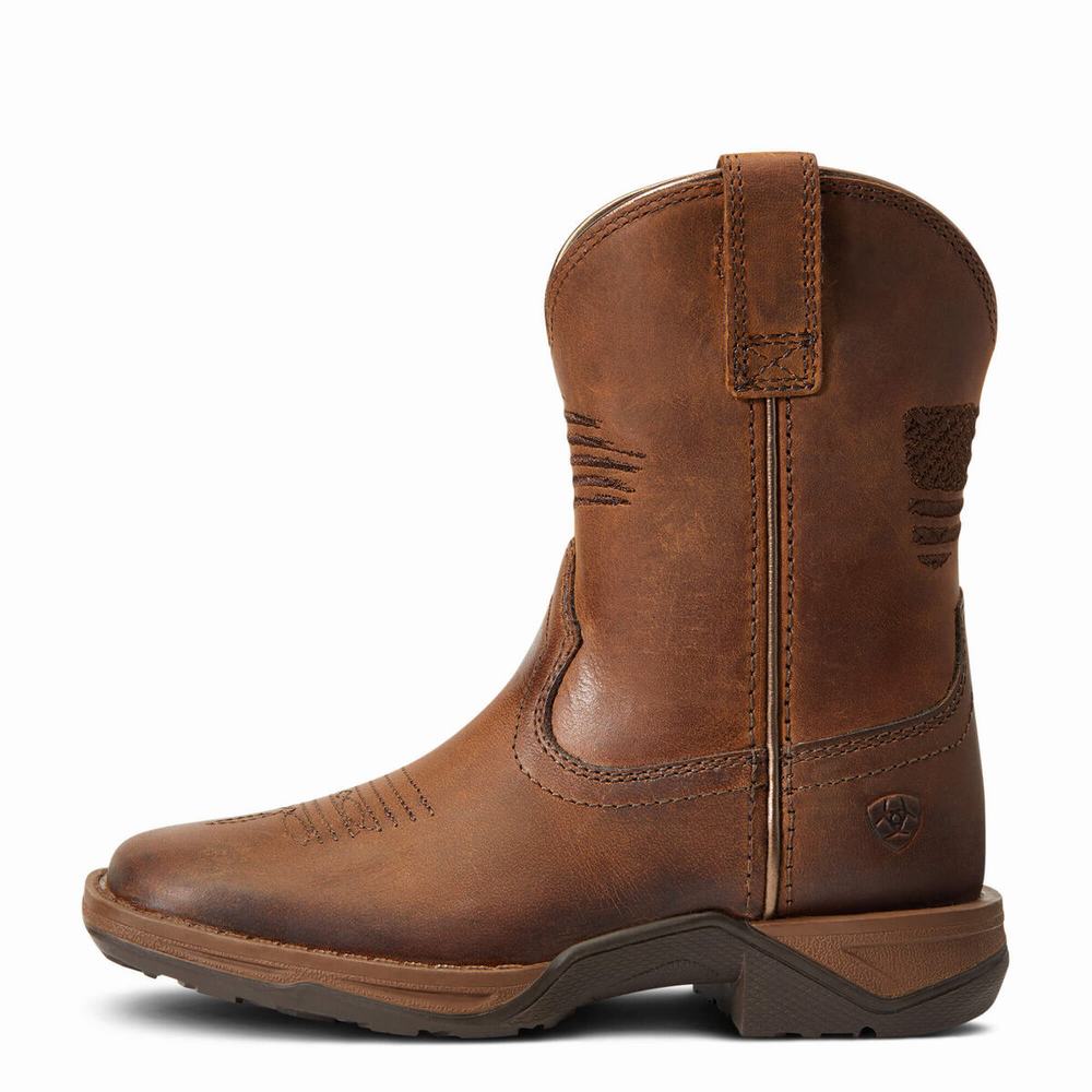 Ariat Anthem Patriot Western Stövlar Barn Bruna | 769-UBPQKC