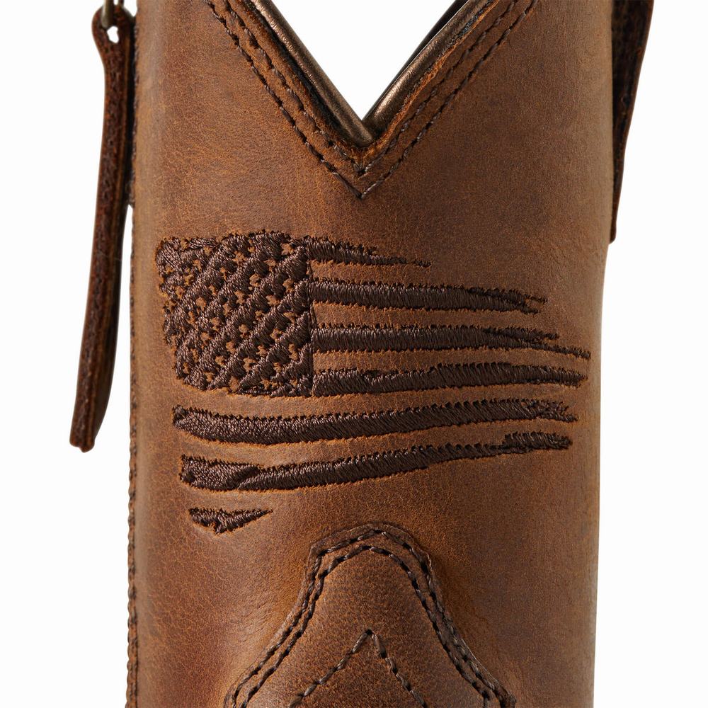 Ariat Anthem Patriot Western Stövlar Barn Bruna | 769-UBPQKC