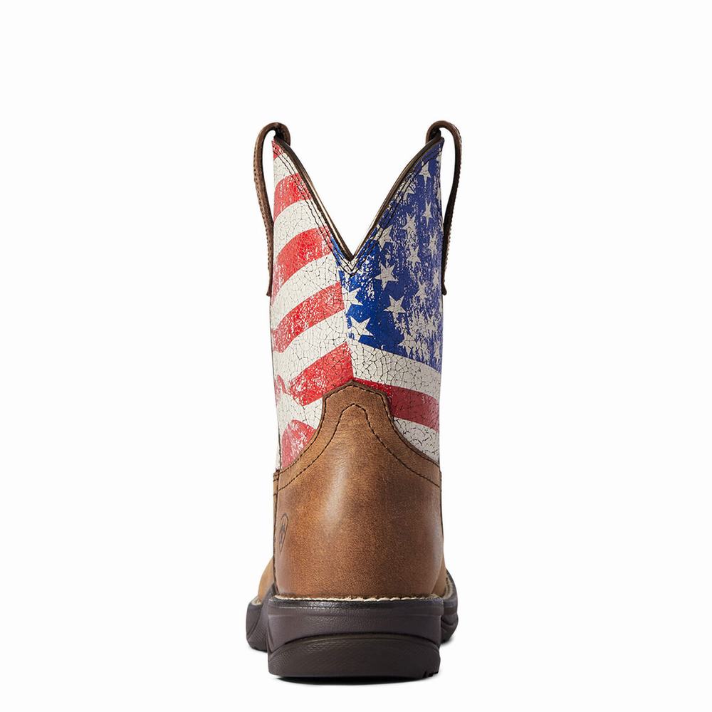 Ariat Anthem Patriot Western Stövlar Dam Röda Bruna | 763-PQRJGH