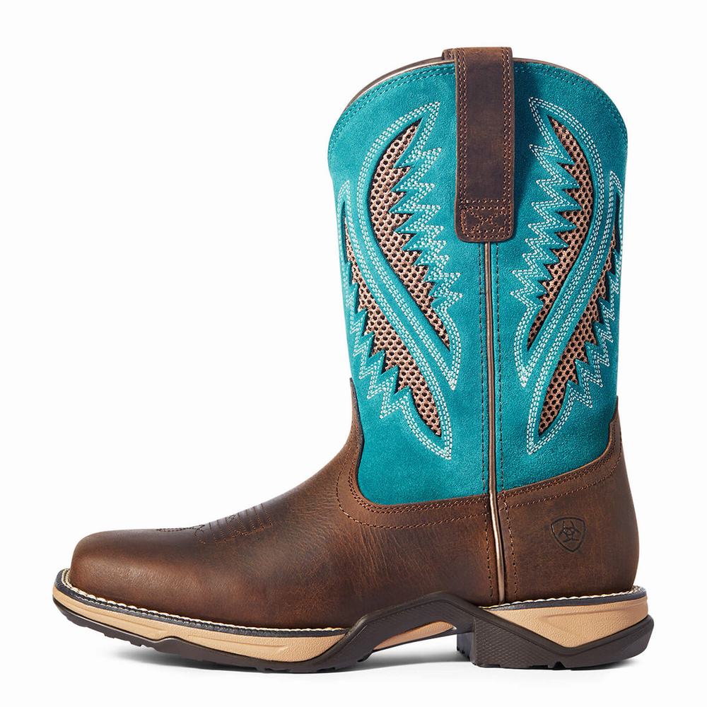 Ariat Anthem VentTEK Western Stövlar Dam Choklad | 968-LVWJQX