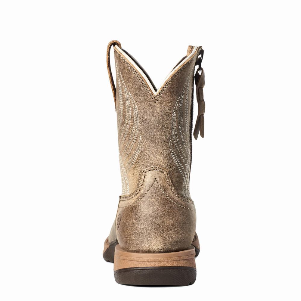 Ariat Anthem Western Stövlar Barn Bruna | 256-PZODXB