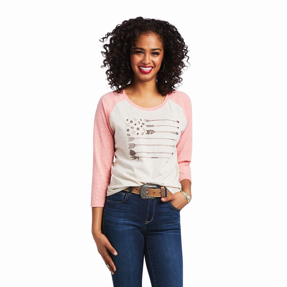 Ariat Arrow Raglan Blast Dam Beige | 615-FQITVB