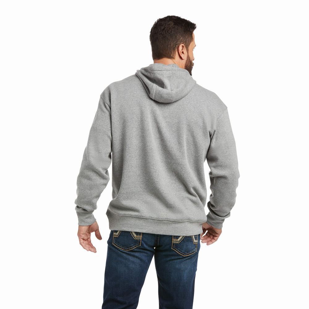 Ariat Basic Hoodie Herr Mörkblå | 459-FEOIQS