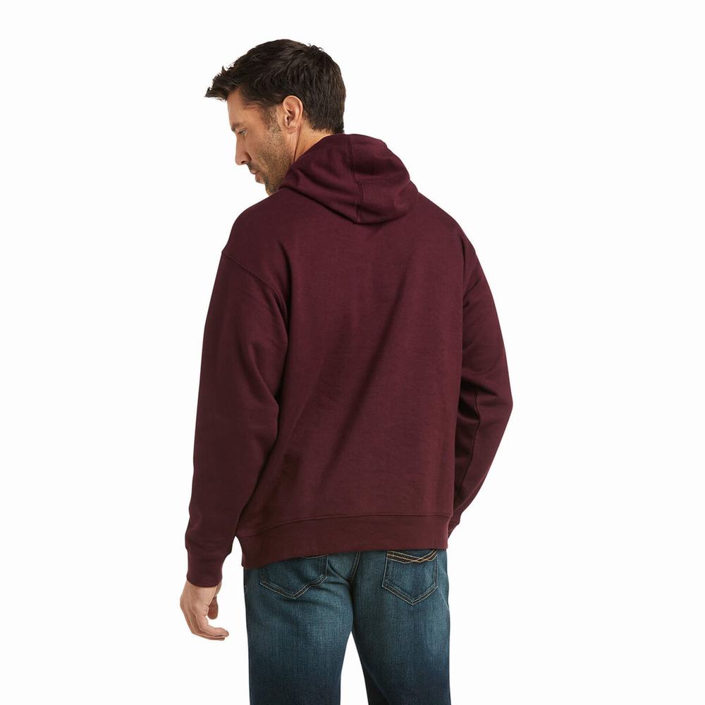 Ariat Basic Hoodie Herr Olika Färger | 765-UWNKEC